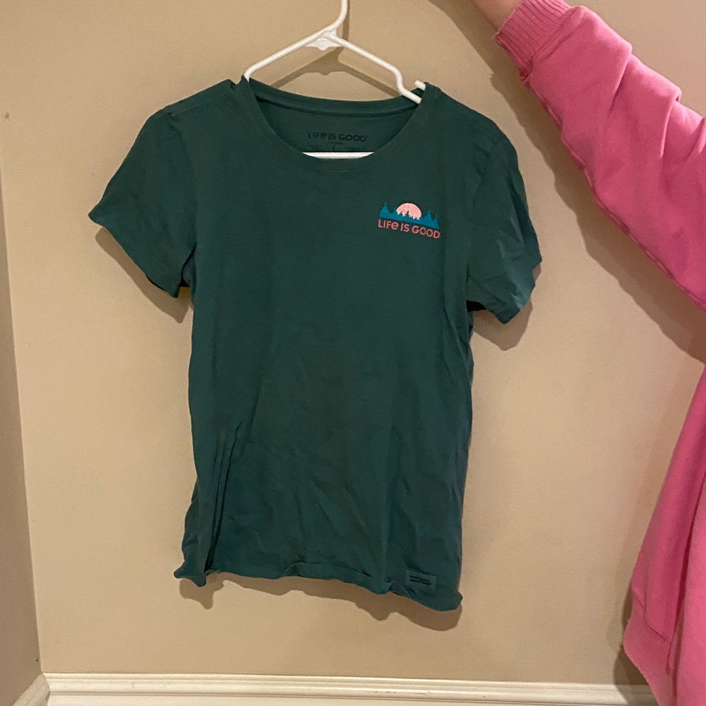 Life Is Good Kids' Teal T-Shirt with Logo